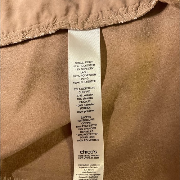 Chico’s Faux Suede & Lace Jacket, Chico’s Size 0 - Picture 8 of 8